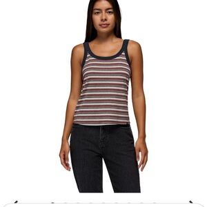 Prana Multicolor Striped Tank Top